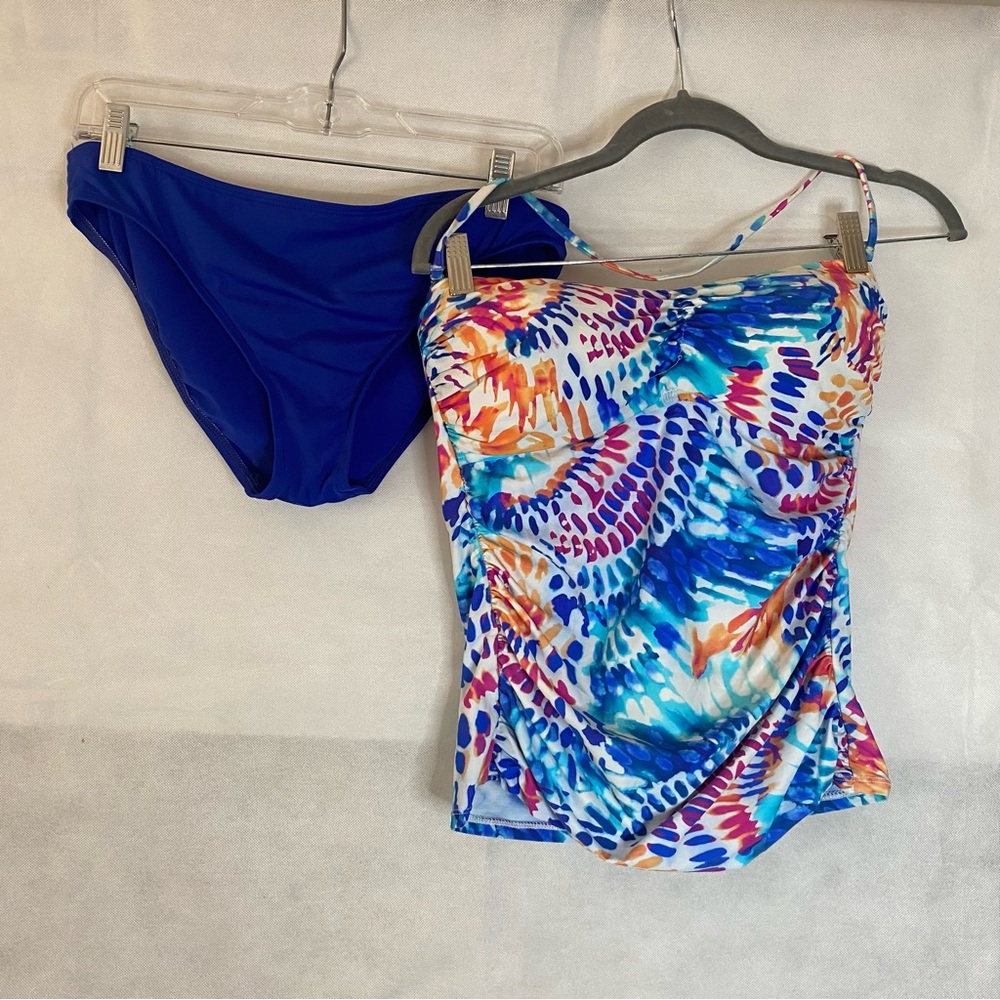 La Blanca Multicolor Tankini Set - Picture 2 of 7